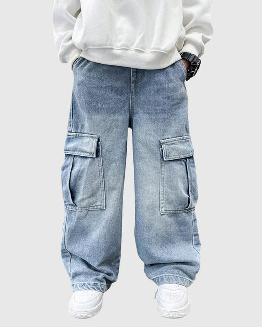 Swagzon Wide-Fit Denim- Unisex Jeans