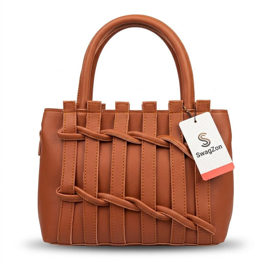 SwagZon Premium Women's Leather Handbag – Stylish Designer Shoulder Bag for Girls & Ladies | Luxury Fashion Tote Bag